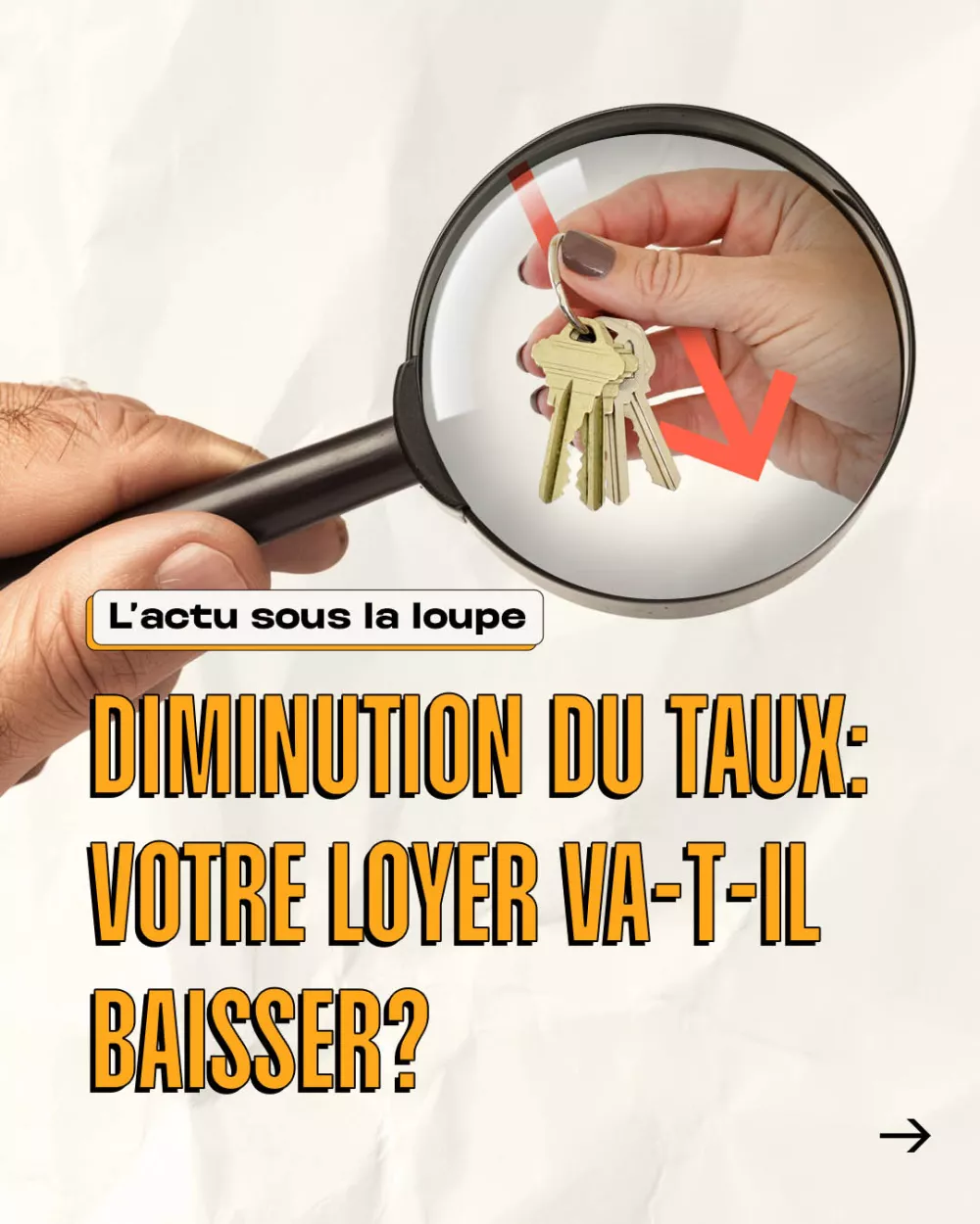 Diminution du taux: votre loyer va-t-il baisser?